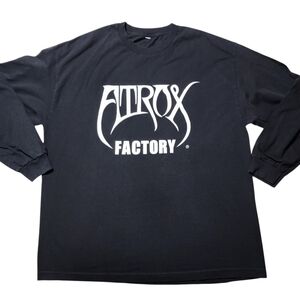 Atrox Factory Black Haunted House Long Sleeve T-shirt